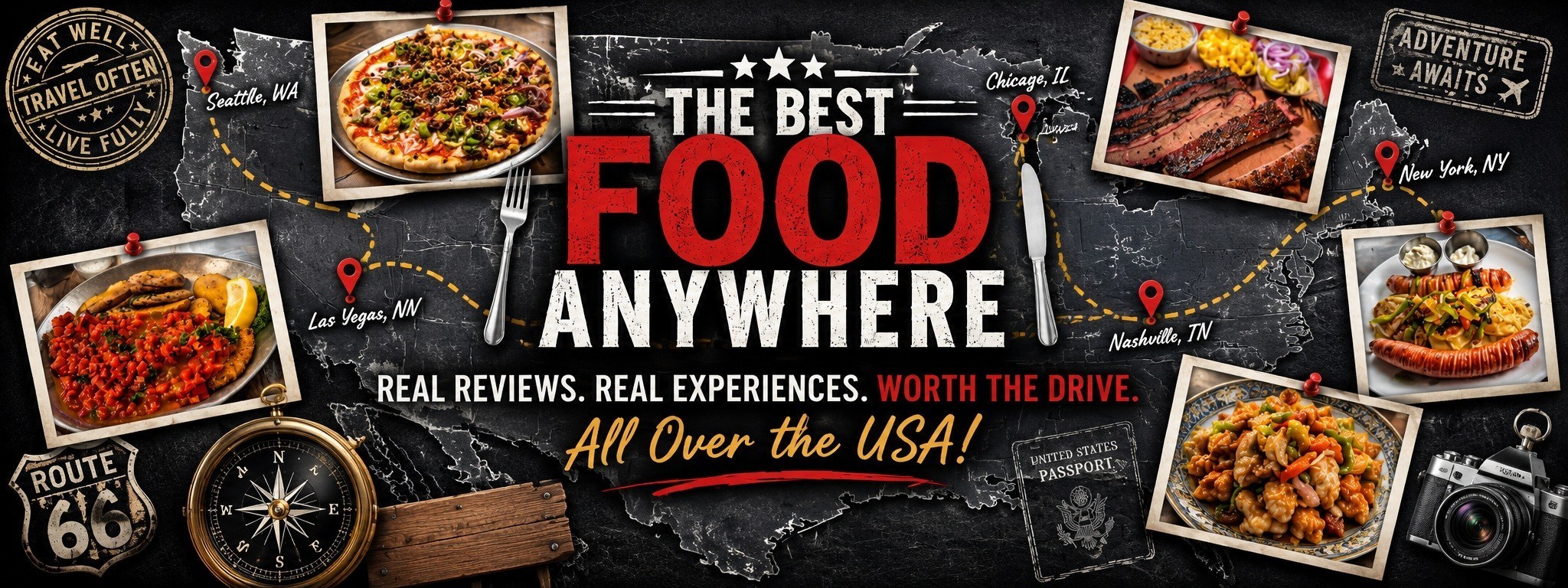 The Best Food Anywhere - Real reviews. Real experiences. Worth the drive. All over the USA!
