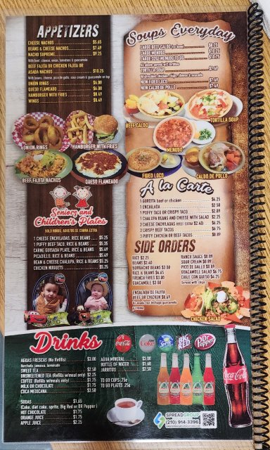 Appetizer Menu