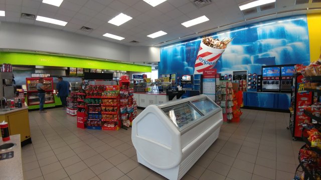Inside Gas Station