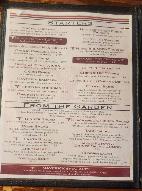 Menu Starters