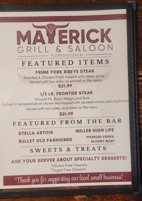 Menu Featured Items
