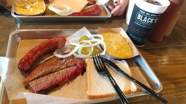 Sausage, Brisket & Creamed Corn
