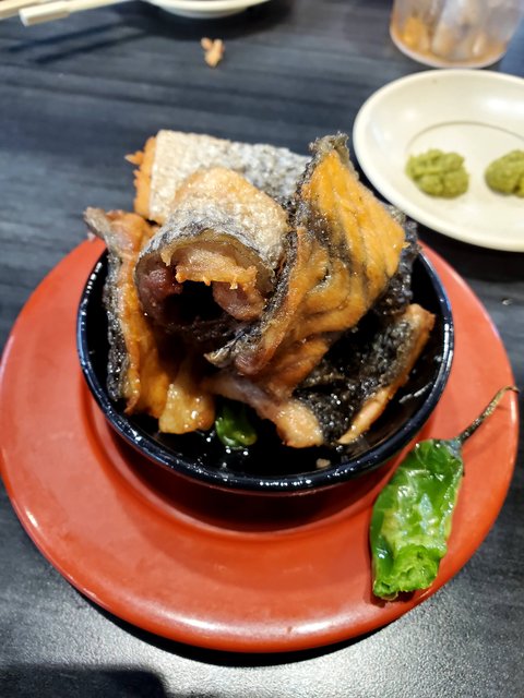 Crispy Salmon Skin