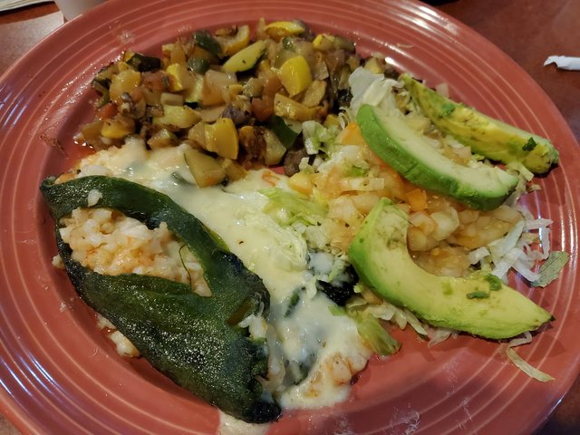 Stuffed Shrimp Poblano Pepper