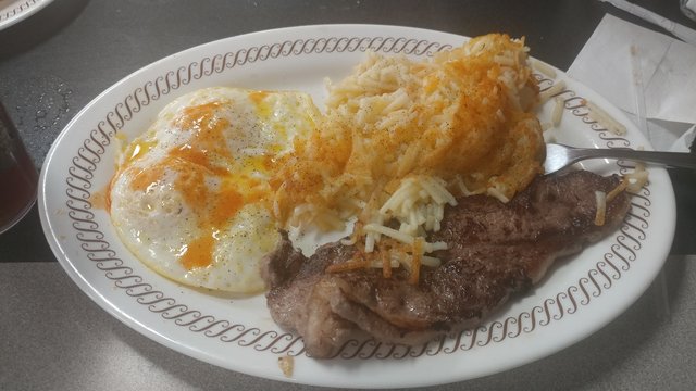 Steak Eggs & Hashbrowns Plate