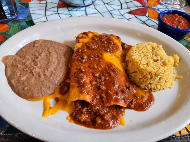 Rio Carbon (Fajita) Enchiladas