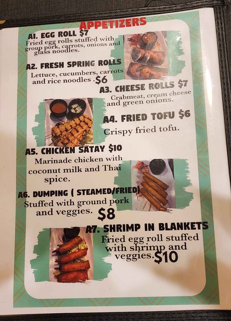 Menu - Appetizers