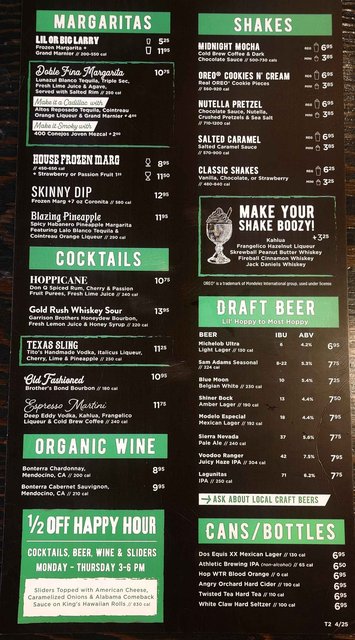 Menu Side 2
