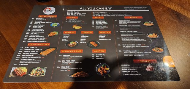 Menu Page 1