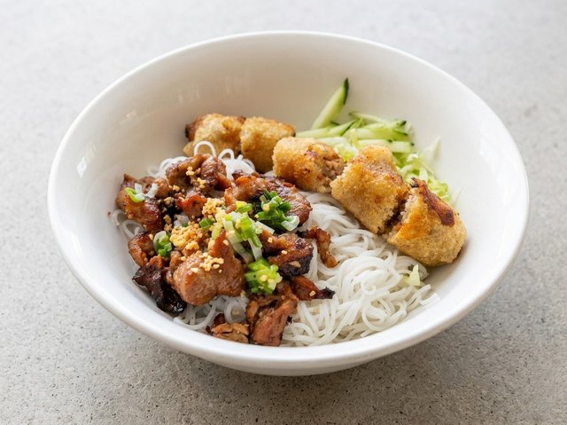 Grilled Pork Bun Bowl