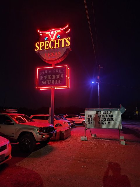 Spechts Texas Neon Sign