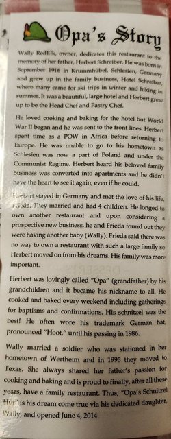 Opa's Story