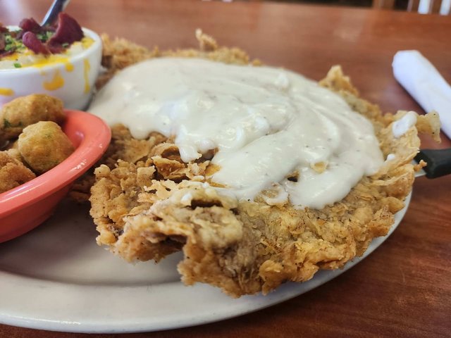 Chicken Fried Steak (Closeup)