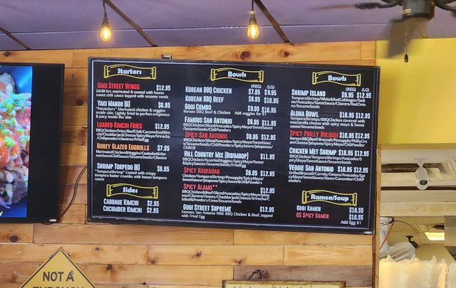 Gogi Street - Menu