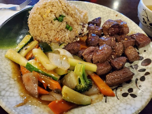 Hibachi Steak, Vegetables & Fried Rice (H3)