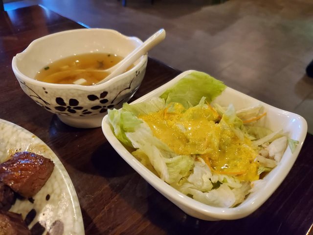 Clear Soup & Salad