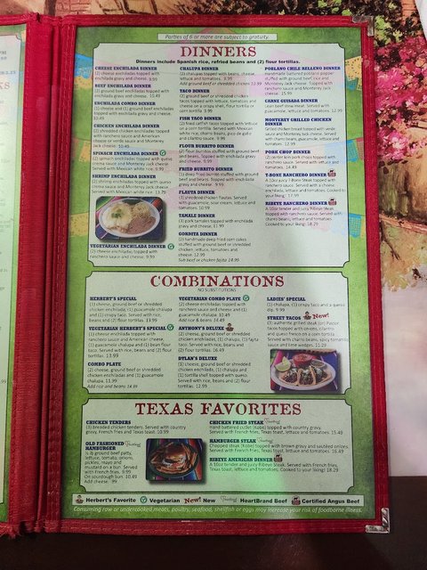 Herberts (Menu Page 1)