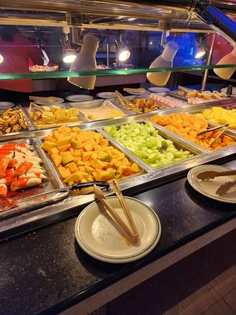 Fruit Bar, Bananas, Cantaloupe, Melon, Pineapple