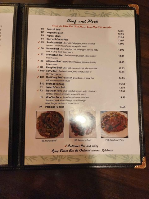 T. Jins - Menu Page 5 (Beef & Pork)