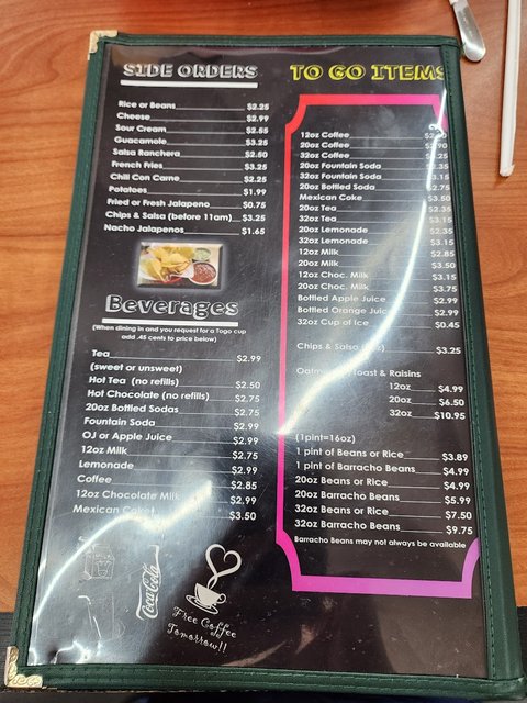 Oblate Cafe Menu - Beverages