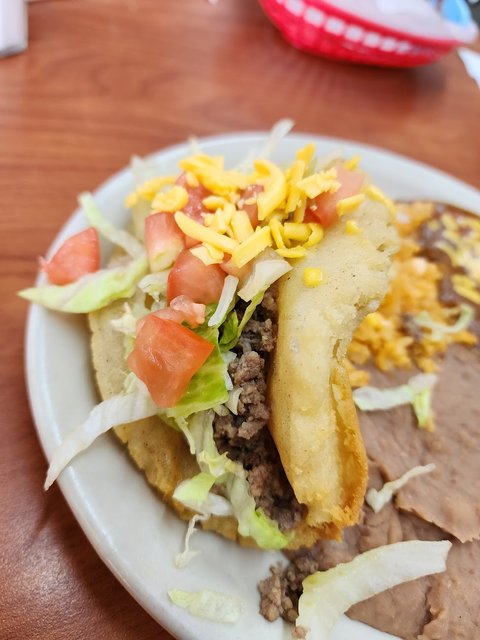 Beef Puffy Taco