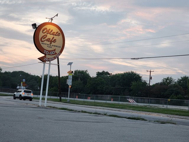 Oblate Cafe Sign