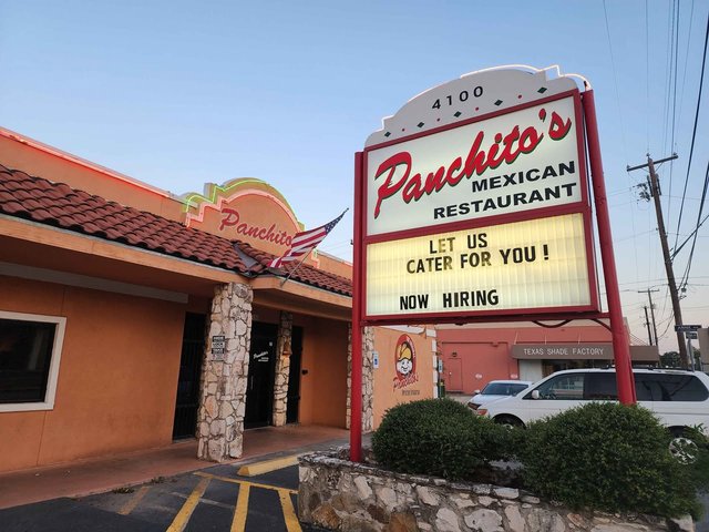 Panchitos Mexican Restaurant Signage