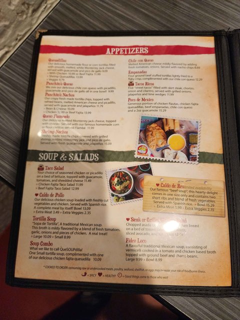 Panchitos Menu (Page 2)