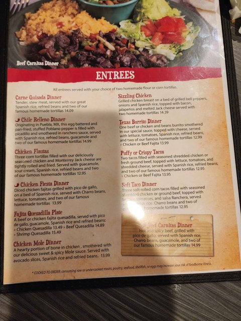 Panchitos Menu (Page 3)