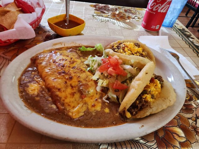 2 Enchilada 2 Puffy Taco Combo
