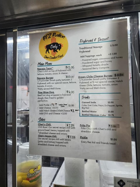 REZ'Rvation Only - Menu