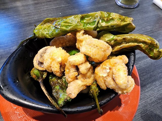 Crispy Squid & Shishito Peppers