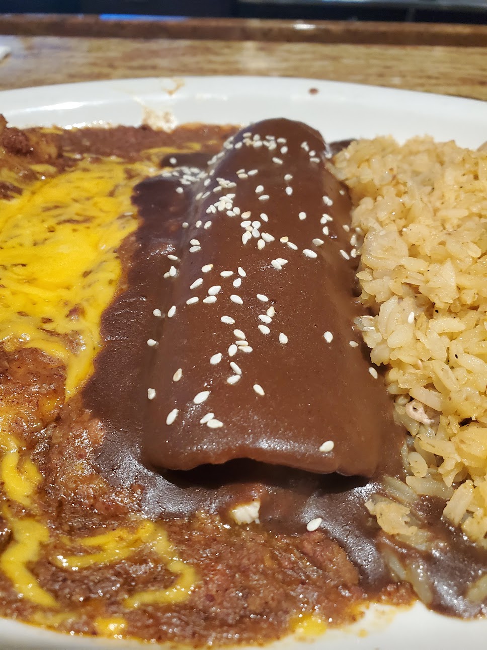 Chicken Mole Enchiladas