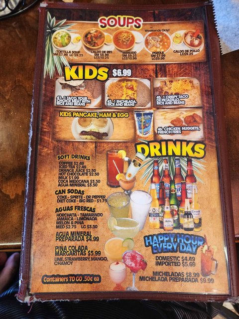 Bandera Jalisco -  Soups, Drinks, & Kids