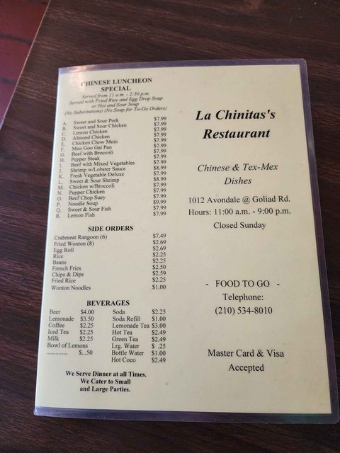 Chinese Food - Lunch Specials