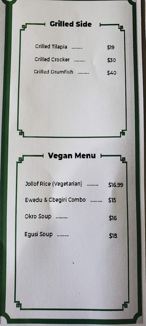 Lagos Buka - Menu (Sides)
