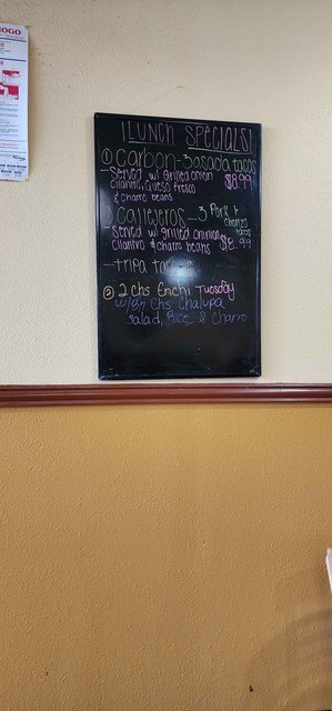 El Jalisco - Specials Menu