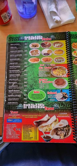 Guerreros Mexican - Menu