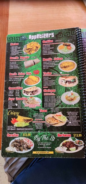 Guerreros Mexican - Menu Appetizers