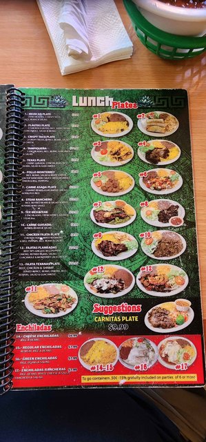 Guerreros Mexican - Menu Entrees