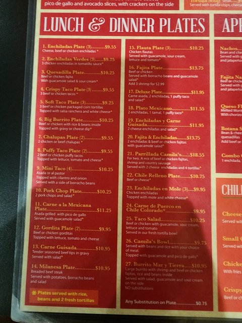 Camila's Mexican Restaurant - (San Antonio - Lookout Rd)