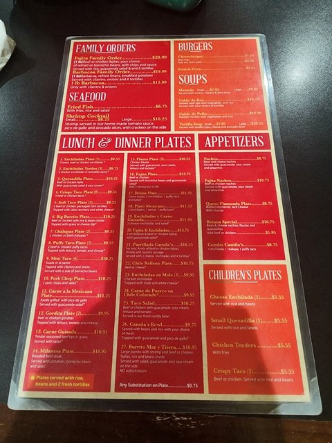 Camila's Mexican Restaurant - (San Antonio - Lookout Rd)