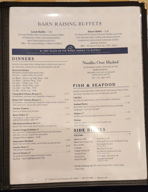 Der Dutchman - Buffet Items