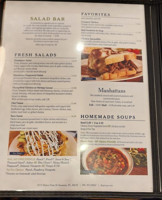 Der Dutchman - Salad Bar Items