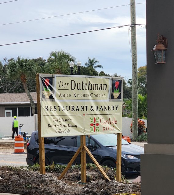 Der Dutchman - Temp signage