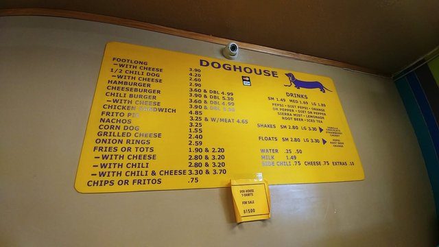 The Dog House - Menu