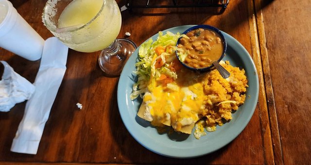 Chicken & Sour Cream enchiladas.