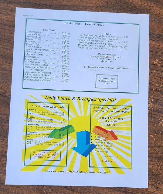 Menu Back