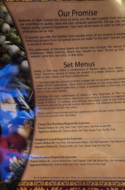 Menu - Dinners for 2