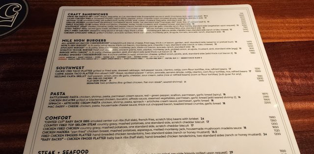 54th Street Grill Menu - Burgers, Steaks, & Pastas